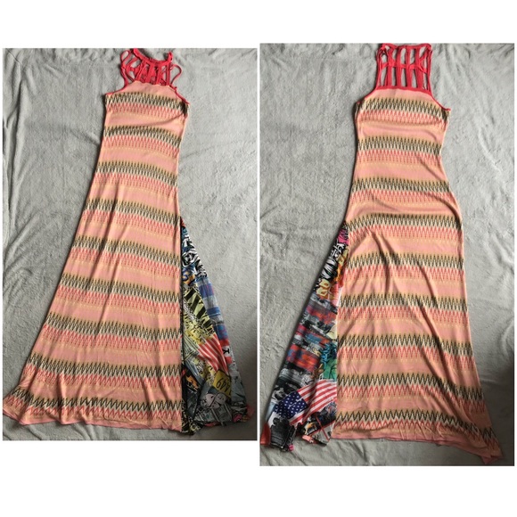 Aratta Silent Journey Knit Chevron NYC Maxi Dress - Picture 3 of 8